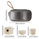 Maxbell Travel Tea Pot Set Portable Kung Fu Teapot for Camping Business Housewarming