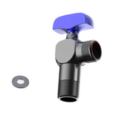 Maxbell Angle Valve Copper Bathroom Kitchen Sink Stop Valve for Bathroom Sink Faucet Blue