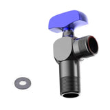 Maxbell Angle Valve Copper Bathroom Kitchen Sink Stop Valve for Bathroom Sink Faucet Blue