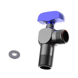 Maxbell Angle Valve Copper Bathroom Kitchen Sink Stop Valve for Bathroom Sink Faucet Blue