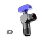 Maxbell Angle Valve Copper Bathroom Kitchen Sink Stop Valve for Bathroom Sink Faucet Blue