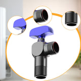 Maxbell Angle Valve Copper Bathroom Kitchen Sink Stop Valve for Bathroom Sink Faucet Blue