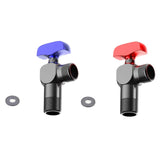 Maxbell Angle Valve Copper Bathroom Kitchen Sink Stop Valve for Bathroom Sink Faucet Blue