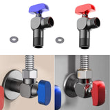 Maxbell Angle Valve Copper Bathroom Kitchen Sink Stop Valve for Bathroom Sink Faucet Blue