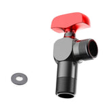 Maxbell Angle Valve Copper Bathroom Kitchen Sink Stop Valve for Bathroom Sink Faucet Red