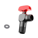 Maxbell Angle Valve Copper Bathroom Kitchen Sink Stop Valve for Bathroom Sink Faucet Red