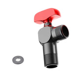 Maxbell Angle Valve Copper Bathroom Kitchen Sink Stop Valve for Bathroom Sink Faucet Red