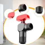 Maxbell Angle Valve Copper Bathroom Kitchen Sink Stop Valve for Bathroom Sink Faucet Red