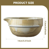 Maxbell Ceramic Matcha Tea Bowl Utensils Handcrafted for Matcha Latte Family Tearoom Green
