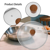 Maxbell 8.66inch Pan Lid Cookware Cover for French Fries Cooker Seafood Pot Skillets