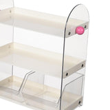 Maxbell Coffee Cup Rack Clear Countertop Organizer for Hotel Kitchen Pantry Tabletop White