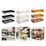 Maxbell Coffee Cup Rack Clear Countertop Organizer for Hotel Kitchen Pantry Tabletop White