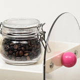Maxbell Coffee Cup Rack Clear Countertop Organizer for Hotel Kitchen Pantry Tabletop White
