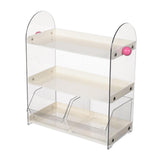 Maxbell Coffee Cup Rack Clear Countertop Organizer for Hotel Kitchen Pantry Tabletop White