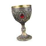 Maxbell Wine Cup Tableware Bar Mini Chalice Collection Vintage Embossed Water Goblet Gray
