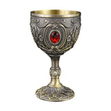 Maxbell Wine Cup Tableware Bar Mini Chalice Collection Vintage Embossed Water Goblet Gray