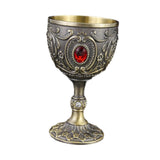Maxbell Wine Cup Tableware Bar Mini Chalice Collection Vintage Embossed Water Goblet Gray