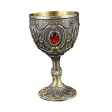 Maxbell Wine Cup Tableware Bar Mini Chalice Collection Vintage Embossed Water Goblet Gray