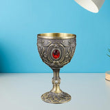 Maxbell Wine Cup Tableware Bar Mini Chalice Collection Vintage Embossed Water Goblet Gray