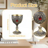 Maxbell Wine Cup Tableware Bar Mini Chalice Collection Vintage Embossed Water Goblet Gray