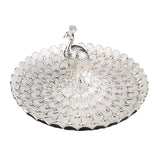 Maxbell Fruit Plate Dessert Display Plate for Dessert Candy Bathroom Jewelry Trinket Silver White