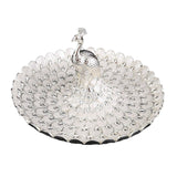 Maxbell Fruit Plate Dessert Display Plate for Dessert Candy Bathroom Jewelry Trinket Silver White