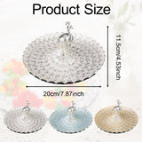 Maxbell Fruit Plate Dessert Display Plate for Dessert Candy Bathroom Jewelry Trinket Silver Orange Yellow