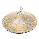 Maxbell Fruit Plate Dessert Display Plate for Dessert Candy Bathroom Jewelry Trinket Silver Orange Yellow