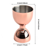 Maxbell Cocktail Jigger Bartending Tool Measuring Jigger for Kitchen Household Party Gold