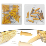 Maxbell Stainless Steel Corn Holders Portable Barbecue Skewers for Party BBQ Camping 20pcs