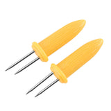 Maxbell Stainless Steel Corn Holders Portable Barbecue Skewers for Party BBQ Camping 20pcs