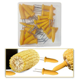 Maxbell Stainless Steel Corn Holders Portable Barbecue Skewers for Party BBQ Camping 20pcs