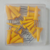 Maxbell Stainless Steel Corn Holders Portable Barbecue Skewers for Party BBQ Camping 20pcs