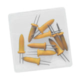 Maxbell Stainless Steel Corn Holders Portable Barbecue Skewers for Party BBQ Camping 10pcs