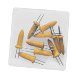 Maxbell Stainless Steel Corn Holders Portable Barbecue Skewers for Party BBQ Camping 10pcs