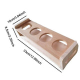 Maxbell Shot Glass Storage Holder Cup Stand Mug Cup Rack for Bar Tabletop Countertop Unpainted Surface