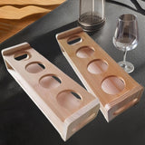 Maxbell Shot Glass Storage Holder Cup Stand Mug Cup Rack for Bar Tabletop Countertop Unpainted Surface