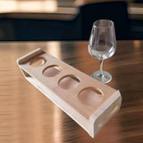 Maxbell Shot Glass Storage Holder Cup Stand Mug Cup Rack for Bar Tabletop Countertop Unpainted Surface