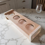 Maxbell Shot Glass Storage Holder Cup Stand Mug Cup Rack for Bar Tabletop Countertop Unpainted Surface