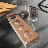 Maxbell Shot Glass Storage Holder Cup Stand Mug Cup Rack for Bar Tabletop Countertop Painted Surface