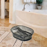 Maxbell Washboard Basin Space-saver Sturdy Cleaning Basin for Home Underwear Grey