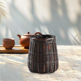 Maxbell Handwoven Storage Basket Desk Organizer for Makeup Brushes Home Organization