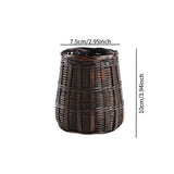 Maxbell Handwoven Storage Basket Desk Organizer for Makeup Brushes Home Organization