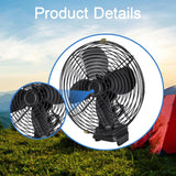Maxbell Camping Fan Desktop Fan Accessories Cordless Desk Fan for Tent Travel Picnic