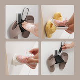 Maxbell Shower Foot Rest Portable Washing Footrest Pedal for Bath Traveling Entryway Black