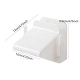 Maxbell Shower Foot Rest Portable Washing Footrest Pedal for Bath Traveling Entryway White