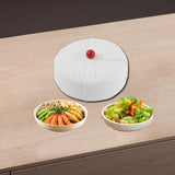 Maxbell Food Cover Multifunctional Foldable Dustproof Accessory for BBQ Home Picnics Red Handle