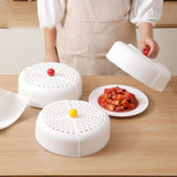 Maxbell Food Cover Multifunctional Foldable Dustproof Accessory for BBQ Home Picnics Red Handle