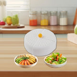 Maxbell Food Cover Multifunctional Foldable Dustproof Accessory for BBQ Home Picnics Yellow Handle