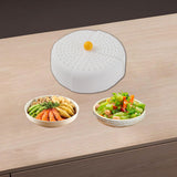 Maxbell Food Cover Multifunctional Foldable Dustproof Accessory for BBQ Home Picnics Yellow Handle
